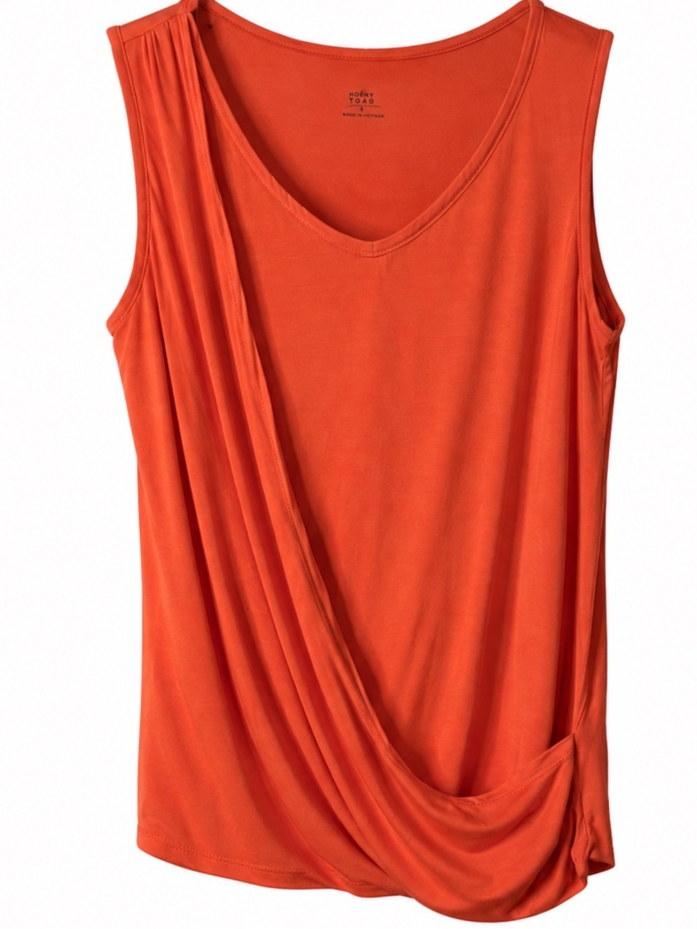 Horny Toad Myra Tank Top Layered Draped Front Orange Size Women’s Small H1112400